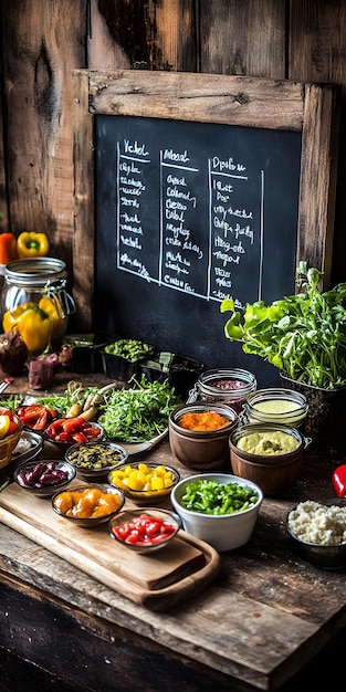 plansza z planami posiłków